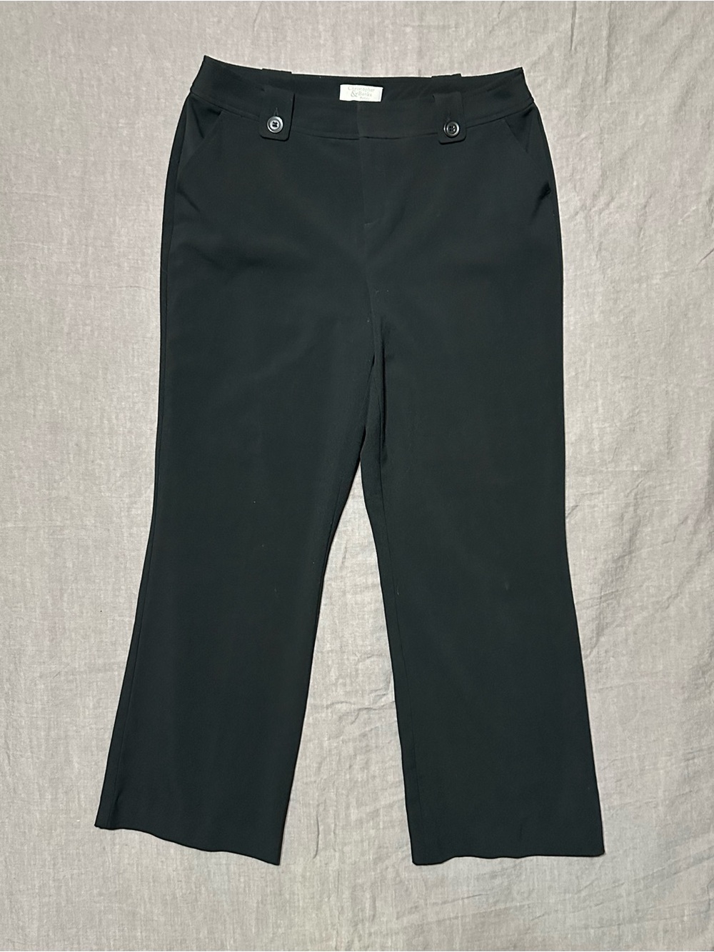 Christopher & Banks Black Wide-Leg Dress Pants